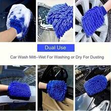 9/7pcs Car Cleaning Tool Set, Includes Multi-Function Detailing Brush, Dual-Purpose Polishing & Cleaning Sponge, Car Wash Cloth, Car Wash Glove, Wheel Brush, Essential For Interior & Exterior Care, Car Wash Must-Have - A - View 8