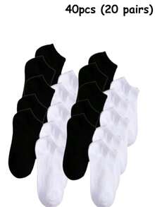 40/36/30/20/10/8/6/4/2pcs Unisex Comfortable Soft Moisturizing Antibacterial Thigh High Socks, Mother's Day Gift, Elastic Soft Comfortable, Fashion Solid Color, Suitable For Spring Autumn Winter - Multicolor - View 7