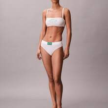 Calvin Klein Heritage Classic Cotton Stretch Bikini QF8815  Thongs For Women Underwear - Tofu - View 3
