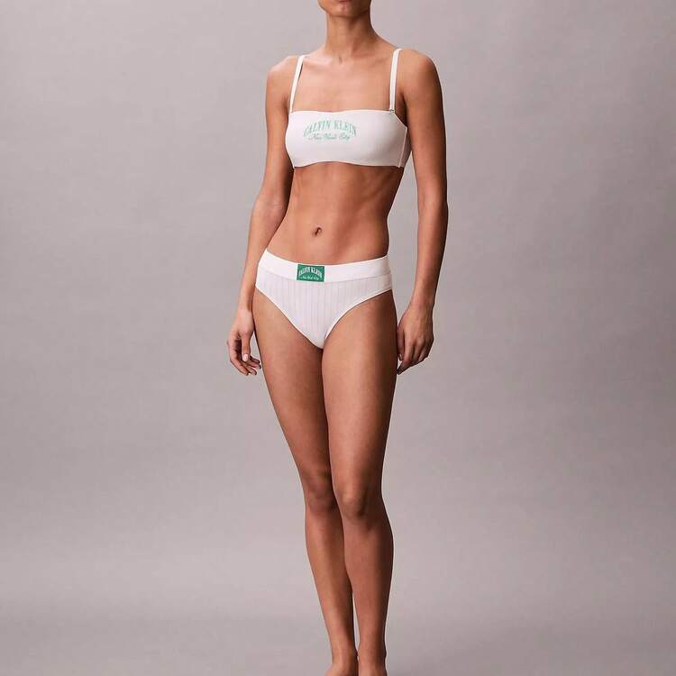 Calvin Klein Heritage Classic Cotton Stretch Bikini QF8815  Thongs For Women Underwear - 豆腐 - 查看 3