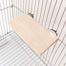 Small Pet Platform With Wooden Perch And Stand - Perch Cage With Stainless Steel Ring - Suitable For Parrots, Small Parrots, Hamsters, Gerbils And Other Small Pets - View 4