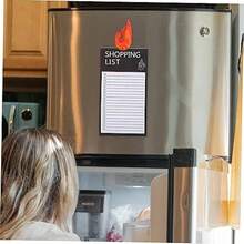 1pc Creative Magnetic Rectangular Fridge Memo Pad, Minimalist Personalized Tear-Off Writable Business Notepad - A - View 2