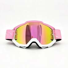 Kacamata Ski, Lensa Definisi Tinggi, Warna Pink, Kacamata Berkendara Sepeda Motor Off-Road Snowmobile, Dengan Pelindung Alis Busa - MultiWarna - View 3