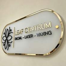 客製化透明壓克力商業招牌，銀色與黑色文字，銀色邊框，客製化圓角長方形牆面招牌，商業用途，客製化文字與標誌，壓克力招牌，客製化壓克力招牌，壓克力板，商業壓克力板，沙龍壓克力招牌，酒吧招牌，客製化招牌，標誌招牌。聖誕裝飾，聖誕節，家居裝飾，家居裝飾 - 多色 - 查看 7