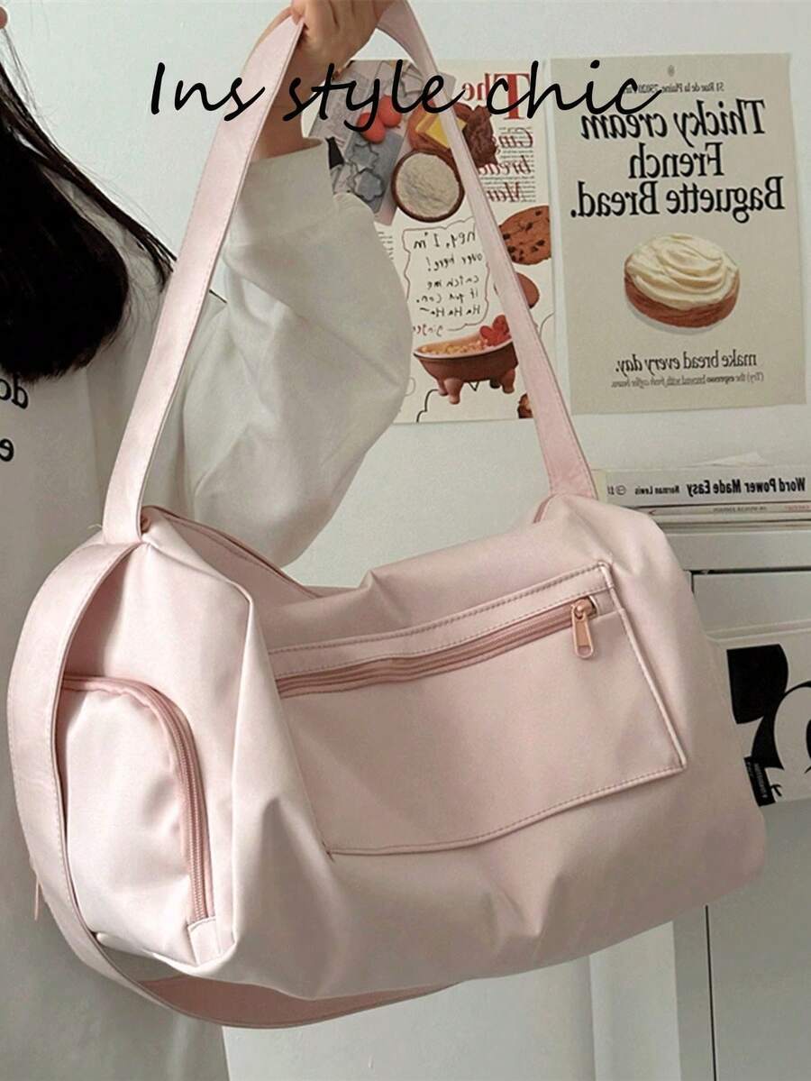 Esta bolsa de unicolor con tema de payaso, nueva, de moda y versátil, tiene una gran capacidad, una bolsa de gimnasio, adecuada para viajes al aire libre y distancias cortas