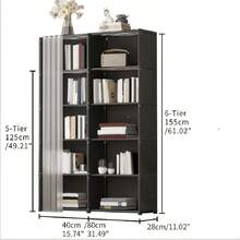 Dust-Proof Easy Assembly Wardrobe | Freestanding Closet Storage Rack | Large Capacity Bedroom Dorm Office Storage Cabinet - Multicolor - View 16