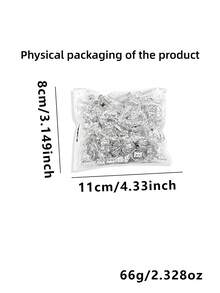 210 piezas de joyería para el cabello para trenzas, anillos de plata para el cabello de varios estilos, cuentas ajustables para trenzas, accesorios para trenzas, rastas y dreadlocks para niñas - Plateado - Ver 5