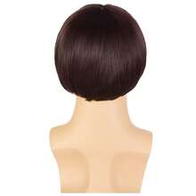 6 Inch Men'S Synthetic Mushroom Hair Anime Wig Elderly Movie Party Costume Wig - Multicolor - View 6