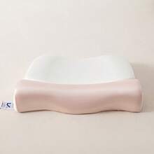 1pc Dual-Zone Memory Foam Neck Pillow, Cervical Support Pillow With Zoned Support For Side And Back Sleeping, Spinal Alignment Pillow - Multicolor - View 1