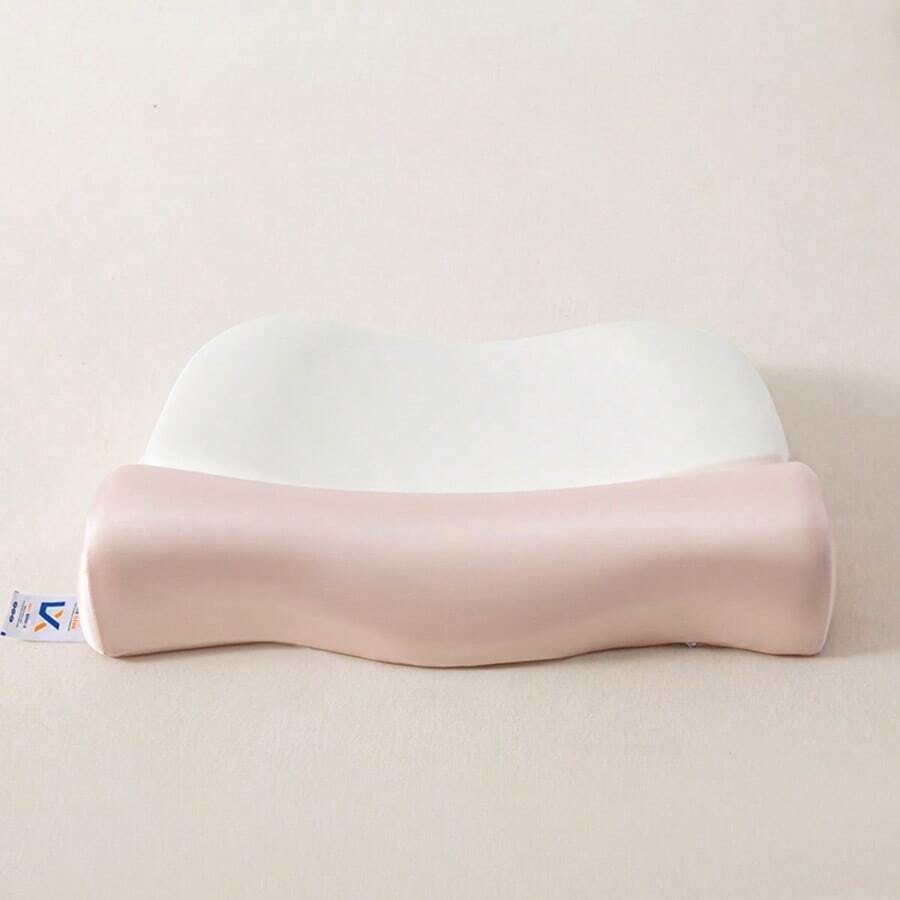 1pc Dual-Zone Memory Foam Neck Pillow, Cervical Support Pillow With Zoned Support For Side And Back Sleeping, Spinal Alignment Pillow - Multicolor - View 1