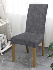 Funda para silla lisa de 4 piezas/6 piezas/8 piezas/10 piezas, fundas elásticas de poliéster desmontables para sala de estar, comedor, dormitorio, para todas las estaciones - Caqui - Ver 22