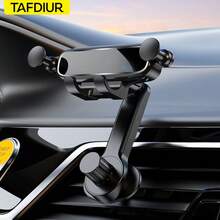 TAFDIUR 升級版可調節汽車出風口手機支架 重力導航手機架 防震穩定 不擋出風口 自動鎖定 相容 Android 與 Apple 17/16/15/14/13 ProMax Galaxy 手機 - 多色 - 查看 12