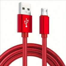 كابل شحن سريع Micro USB عالي السرعة بطول 3.3 قدم/6.6 قدم/9.9 قدم لهاتف أندرويد، كابل شحن طويل متوافق مع سامسونج، 1 قطعة/عبوة - متعدد الألوان - مشاهدة 13