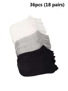 40/36/30/20/10/8/6/4/2pcs Unisex Comfortable Soft Moisturizing Antibacterial Thigh High Socks, Mother's Day Gift, Elastic Soft Comfortable, Fashion Solid Color, Suitable For Spring Autumn Winter - Multicolor - View 32