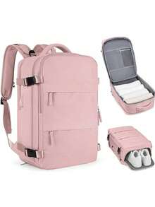 Multifunctional Travel Backpack, Waterproof, With Different Compartments, For School Or Travel - Black and White - View 1