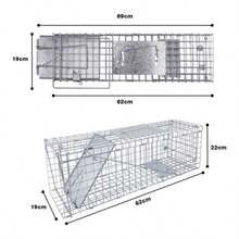 Collapsible, Animal-Friendly Trap With Carrying Handle, Large, Animal-Friendly Rat Trap, Live Trap For Mice, Rodent Pest Control, Bait, For Squirrels, Rabbits, Cats And Small Animals - Animal Cage Trap - View 3