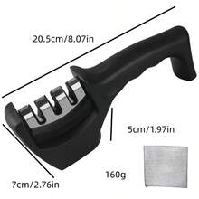 Mini Cute Mouse-Shaped 2-Stage Portable Knife Sharpener, Compact And Lightweight Blade Sharpening And Polishing Tool, Non-Slip Stable Base, Easy To Clean And Durable, Suitable For Home Cooking, Camping, Travel, Outdoor Picnic, BBQ, Includes Metal Mesh Cloth For Daily Knife Maintenance - Multicolor - View 8