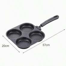 High-Quality Non-Stick Egg Pan, Suitable For Eggs, Burgers And Omelets - Heat-Resistant Wooden Handle, Easy Food Release, Easy To Clean - Ideal Choice For Home Kitchen Cooking - View 12