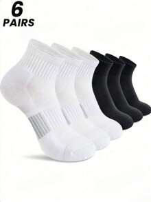1/6/10 Pairs Men's Short Socks, All Season, Sweat-Absorbent, Odor-Resistant, Sports Socks, Thin Men's Socks, Couple Socks - Multicolor - View 17