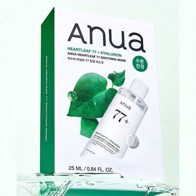 Anua - Heartleaf 77 Lugnande Mask Ark 10 st - Heartleaf 77% Lugnande Mask