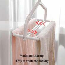 Retractable Folding Clothes Drying Rack Space-Saving Expandable Laundry Stand For Living Room Bedroom Wardrobe Storage Portable Hanger Organizer Compact Multifunctional Garment Holder Display Stand - Multicolor - View 1