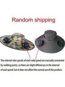 Solar Powered Double Fan Cooling Hat, USB Rechargeable, Adjustable Strap, Breathable, High-Efficiency, Long-Lasting, Powerful Airflow, Suitable For Outdoor Activities - A - View 12