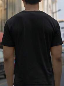 Men T-Shirts - 黑色 - 查看 2