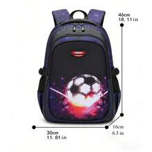 Asge The Boy Has A Receipt In His Backpack For Children As A Quickie For School Bags For Middle School Students - Purple - View 2