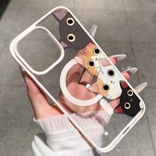 [24h Versand aus DE/FR/ES] Apple 17 16 15 Promax 23 24 25 26 Ultra Galaxy transparente und weiche Handyhülle für iPhone 14/13/12, süßes Cartoon-Katzen-Design, vollständiger Stoßschutz, minimalistischer Damenstil, Schutzhülle für iPhone. Süße Handyhülle, ideales Geschenk für Freunde, Feiertagsgeschenk - 1 Stück - Übersicht 3