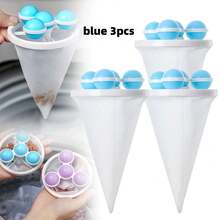 3pcs Floating Lint Filter Balls, Reusable Mesh Hair Filter, Pet Hair Lint Dust Collector, Suitable For Washing Machine, Laundry Room, Bathroom, Home, Dorm, Apartment - 3pcs Purple - View 13