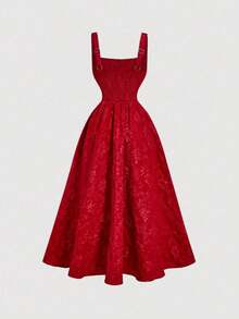 Women Midi Dresses - Black - View 6