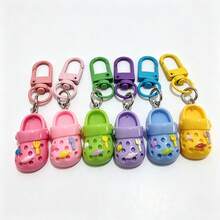 1pc/6pcs Colorful Mini Slippers Keychain, Cute Cartoon Sweet Shoe Pendant, Bag Accessory, Suitable For Daily Matching, Party Gift - View 8