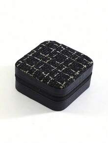 1pc Travel Jewelry Box, Dust-Proof Jewelry Storage Box, Portable Multi-Functional Storage Box, Desktop Jewelry Storage Box, Multi-Compartment Jewelry Display Box, Necklace, Earring, Bracelet Storage Box, Gift Storage Box, Ideal Holiday Gift. - Jewelry Box - View 13