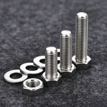 300pcs Stainless Steel Hex Head Bolt Kit With Nuts, Washers, And Spring Washers - DIN933 8.8 Grade, M3 Full Thread, A2/A4 Marine Grade, Metric Coarse Thread, For Machinery (Note: M3 Small Bolts) - A - View 10