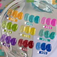 MISS MIANEL Esmalte em Gel para Unhas 2026 Popular com Efeito Olho de Gato, Contas de Vidro Brancas, Marrons e Azuis, para Unhas das Mãos e dos Pés, Adequado para Unhas de Outono, Uso Especial em Salão com Luz UV, Suprimentos para Unhas - Multicolorido - Visão 3