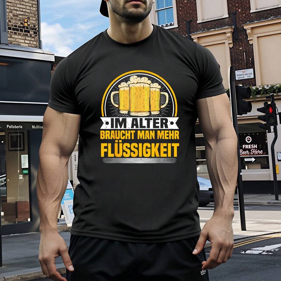 Krabbe – Karneval – Krebs – Kostüm – Fasching – Halloween-Party T-Shirt Lustiges Herren T-Shirt, lässiges Männer T-Shirt, Herren-Oberteile, Herrenbekleidung - Schwarz - Übersicht 1