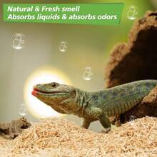 Sukh 14OZ Natural Aspen Shavings Reptile Bedding, Soft Wood Shavings Terrarium &Amp; Tank Substrate, Nesting Material For Snake, Lizard, Tortoise, Small Animal, Rabbit, Chicken &Amp; Bird - ColorA - View 5
