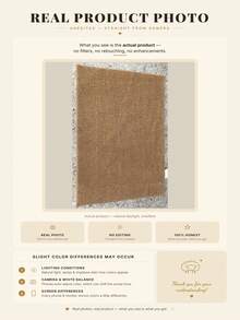 1pc Camel Color Faux Jute Rug, Tatami Mat, Tea Room Carpet, Atmosphere Carpet, Multiple Sizes Available, Housewarming Gift, Holiday Gift, Suitable For Foyer, Living Room, Dining Room, Bedroom, Bathroom, Study, Laundry Room, Balcony, Tea Room, Window Sill, Tatami Mat - Camel - View 3