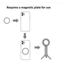 3-In-1 Magnetic Phone Stand Selfie Stick, Foldable Travel Tripod With Desktop Clip, Portable Multi-Function Holder, Compatible With IPhone And Android Phones - Multicolor - View 8