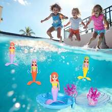 Mermaid Pool Toys For Kids, Transparent Shell Mermaid, Summer Pool Party Gift, Beach Toy, Pool Toy, Bath Toy - Multicolor - View 4