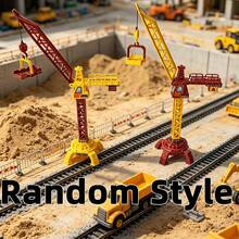Children's Track Car Set, Boys 3-Layer Parking Garage Toy With Crane, Suitable As Birthday Gift (Random Color) - Yellow - View 11