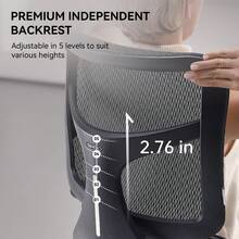 SIHOO Doro S100 Silla ergonómica de oficina – Soporte lumbar dinámico doble, reposabrazos coordinados 4D, respaldo ajustable de 5 niveles, ángulo de reclinación de 135 grados máx. Adecuado para - Negro - - Ver 8