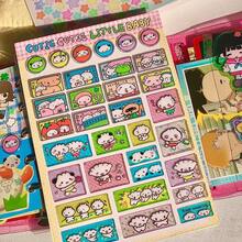Cute Little Animal 3D Epoxy Stickers, Kawaii Cartoon Panda Character Bubble Sticker Sheet For Journal Scrapbook Decor - Multicolor - View 2