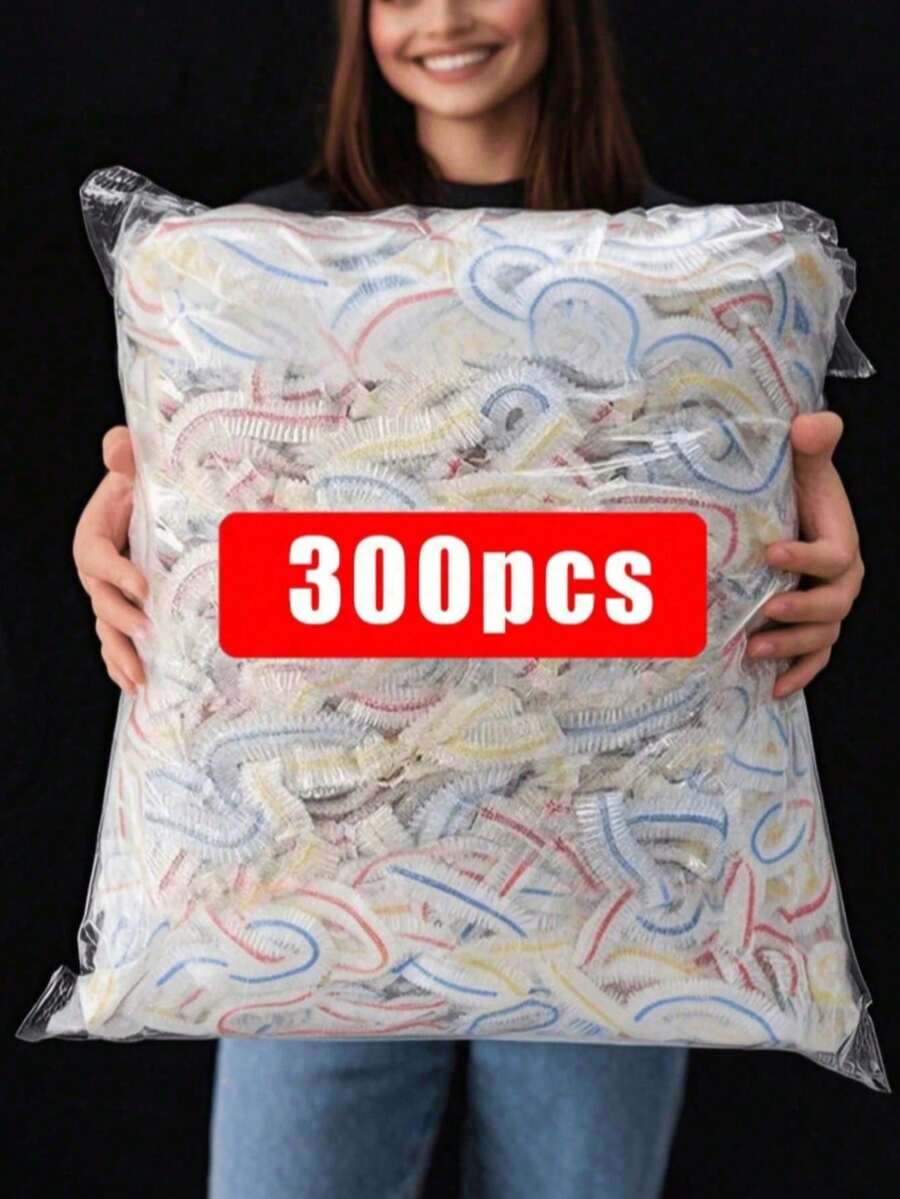 100 piezas de tapas elásticas reutilizables para almacenamiento de alimentos - Embalaje de plástico elástico semitransparente, adecuado para conservar sobras, frutas y verduras - Perfecto para almacenamiento en cocina, refrigerador y encimera - Multicolor - Ver 1