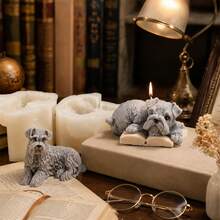 Schnauzer Dog Candle Silicone Mold 3D Animal Shape DIY Resin Mold Handmade Craft Tool For Candle Making Home Decor Gift For Dog Lovers Pet Lover Artistic Sculpting Mold - Schnauzer - View 10