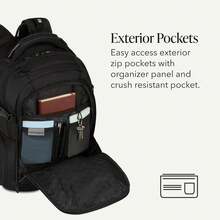 Mochila para Portátil SWISSGEAR 5358 ScanSmart - Negro (Sigilo Negro) - Ver 5