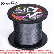 SOUGAYILANG Dây câu bện PE 4 sợi chất lượng cao - Độ bền cao, chống mài mòn, bền bỉ - Có các chiều dài 120 yard, 360 yard và 600 yard. - Xám - Xem 11