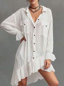 Women Blouses & Shirts - 白色的 - 查看 5