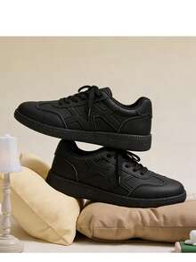 Vintage Grey Women's Training Shoes 2026 New Spring Commute Versatile Style Sports Casual Sneakers - Pure Black - View 3