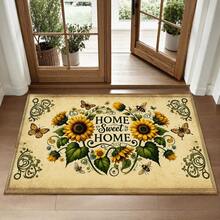 1/2 buah Keset Pintu Motif Bunga Matahari, Keset Lantai Dapur, Keset Penyerap Poliester, Keset Lantai Dapur, Cocok Untuk Dapur, Ruang Tamu, Pintu Masuk, Balkon, Dekorasi Rumah, Hadiah Liburan, Keset Kamar Tidur, Keset Kaki, Keset Hewan Peliharaan, Dekorasi Kamar Mandi, Dekorasi Ruangan, Dekorasi Dapur - MultiWarna - View 4